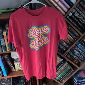 Target Red 'Love is Love' Short Sleeve Tee